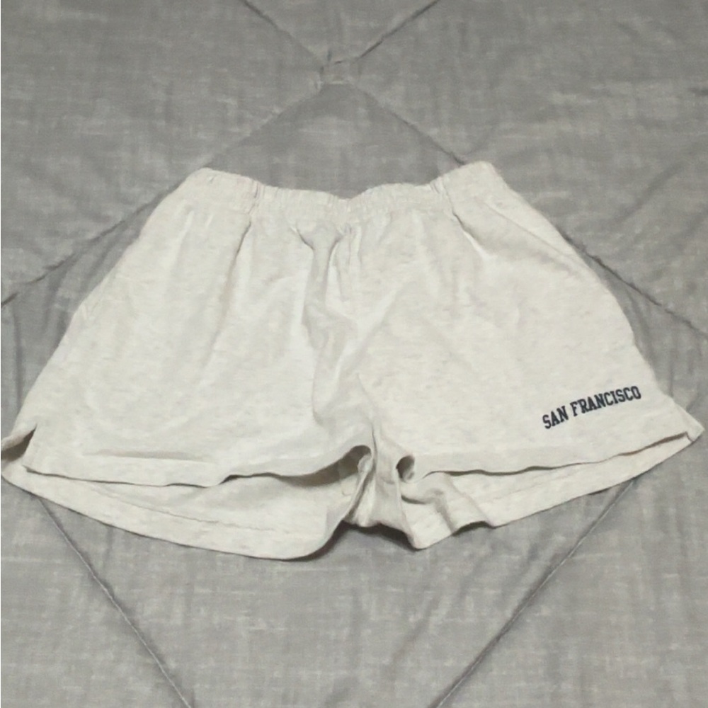 Brandy Melville Cream Athletic Shorts
